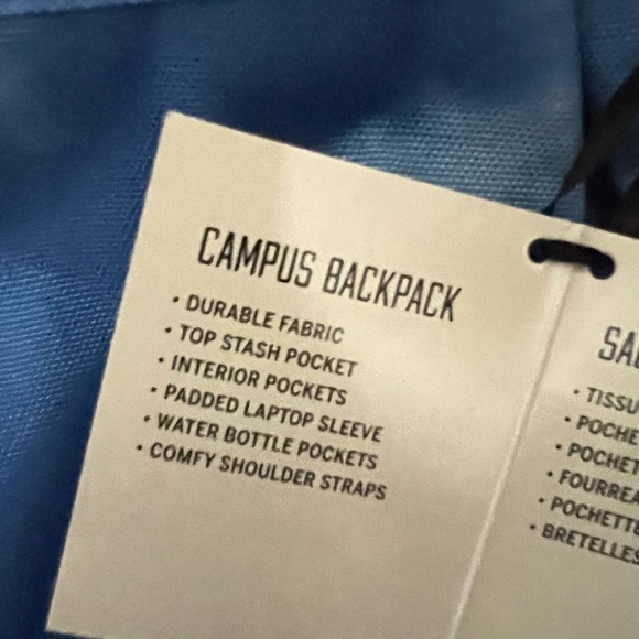 Vs pink campus backpack blue tie dye red roses rare 2017-18 collection - Picture 9 of 12